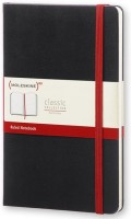 Photos - Notebook Moleskine Red Ruled Notebook Black 