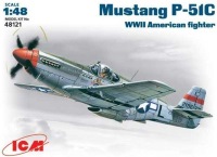 Photos - Model Building Kit ICM Mustang P-51C (1:48) 