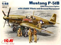 Photos - Model Building Kit ICM Mustang P-51B (1:48) 