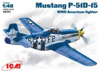 Photos - Model Building Kit ICM Mustang P-51D-15 (1:48) 