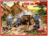 Photos - Model Building Kit ICM 7.62 cm Pak 36(r) with German Crew (1:35) 