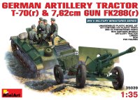 Photos - Model Building Kit MiniArt Artillery Tractor T-70(r) and 7.62cm Gun FK288(r) (1:35) 