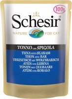 Photos - Cat Food Schesir Adult Pouch Tuna/Seabass 100 g 