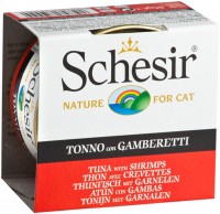 Photos - Cat Food Schesir Adult Canned Tuna/Shrimps 85 g 