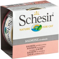 Photos - Cat Food Schesir Adult Canned Salmon Natural 85 g 