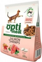 Photos - Cat Food Optimeal Adult Salmon/Shrimps 0.3 kg 