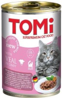 Photos - Cat Food TOMi Can Adult Veal in Gravy 400 g 