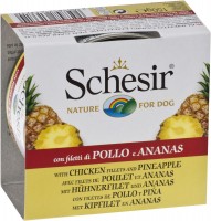 Photos - Dog Food Schesir Adult Canned Chicken/Pineapple 150 g 1