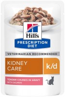 Photos - Cat Food Hills PD k/d Salmon Pouch  12 pcs