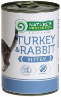 Photos - Cat Food Natures Protection Kitten Canned Turkey/Rabbit  400 g