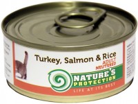Photos - Cat Food Natures Protection Neutered Canned Turkey/Salmon/Rice  0.1 kg