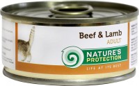 Photos - Cat Food Natures Protection Adult Canned Beef/Lamb  100 g