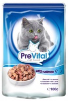 Photos - Cat Food PreVital Packaging Pouch Sauce Salmon 0.1 kg 