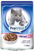 Photos - Cat Food PreVital Packaging Pouch Sauce Veal 0.1 kg 