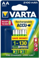 Photos - Battery Varta Rechargeable Accu  2xAA 2100 mAh