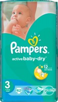 Photos - Nappies Pampers Active Baby-Dry 3 / 62 pcs 