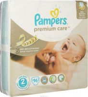 Photos - Nappies Pampers Premium Care 2 / 96 pcs 