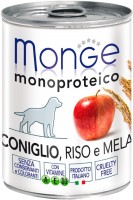 Photos - Dog Food Monge Monoprotein Fruits Rabbit/Rice/Apple 400 g 1