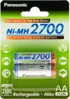 Photos - Battery Panasonic High Capacity  2xAA 2700 mAh