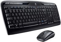 Photos - Keyboard Logitech Wireless Desktop MK300 