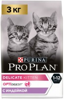 Photos - Cat Food Pro Plan Junior Delicate Sensitive Turkey  3 kg
