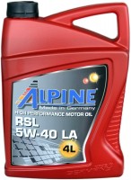 Photos - Engine Oil Alpine RSL 5W-40 LA 4 L
