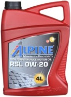 Photos - Engine Oil Alpine RSL 0W-20 4 L