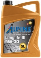 Photos - Engine Oil Alpine Longlife III 5W-30 5 L