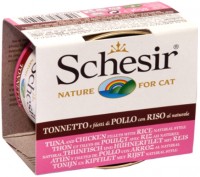 Photos - Cat Food Schesir Adult Canned Tuna/Chicken/Rice 85 g 