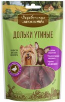 Photos - Dog Food Derevenskie Lakomstva Delicacy Duck Slices 