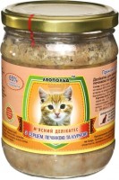 Photos - Cat Food Leopold Meat Delicacy with Heart/Liver/Chicken 0.5 kg 