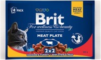 Photos - Cat Food Brit Premium Pouches Meat Plate 4 pcs 