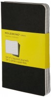 Photos - Notebook Moleskine Set of 3 Squared Cahier Journals Large Black 