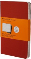 Photos - Notebook Moleskine Set of 3 Ruled Cahier Journals Large Red 