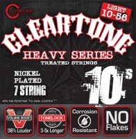 Photos - Strings Cleartone Nickel-Plated 7-String Light 10-56 