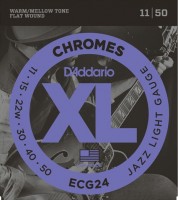 Photos - Strings DAddario XL Chromes Flat Wound Jazz 11-50 