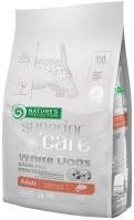 Photos - Dog Food Natures Protection White Dogs Salmon Adult Small and Mini Breeds 