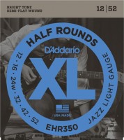 Photos - Strings DAddario XL Half Rounds Jazz 12-52 