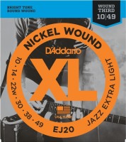 Strings DAddario XL Nickel Wound Jazz 10-49 