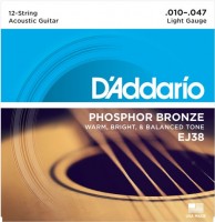 Photos - Strings DAddario Phosphor Bronze 12-String 10-47 