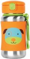 Skip Hop Zoo Stainless Steel Straw Bottle 