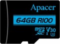 Apacer microSDXC R100 UHS-I U3 Class 10 64 GB