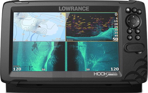 Buy Lowrance HOOK Reveal 9 GPS/Fishfinder NZ/AU with 50/200 HDI Transducer  online at