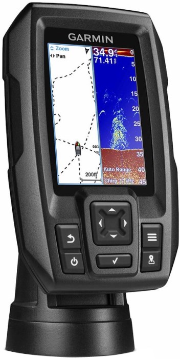 ▷ Comparison Garmin Striker 4 and Lowrance Hook 4x : Specs · Display specs  · Features · Specs of the chartplotter · General